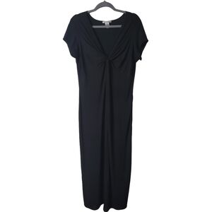 Black Sheath Midi Dress with Dolman Sleeves Size XXL